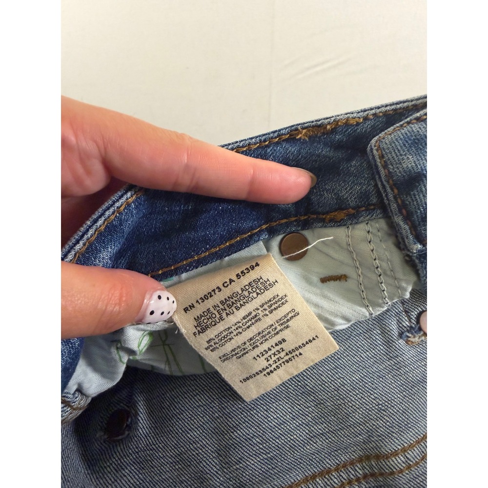 Wrangler High Rise Trouser Jeans Blue Flare Wide Leg Medium Wash 27x32 - Picture 4 of 7